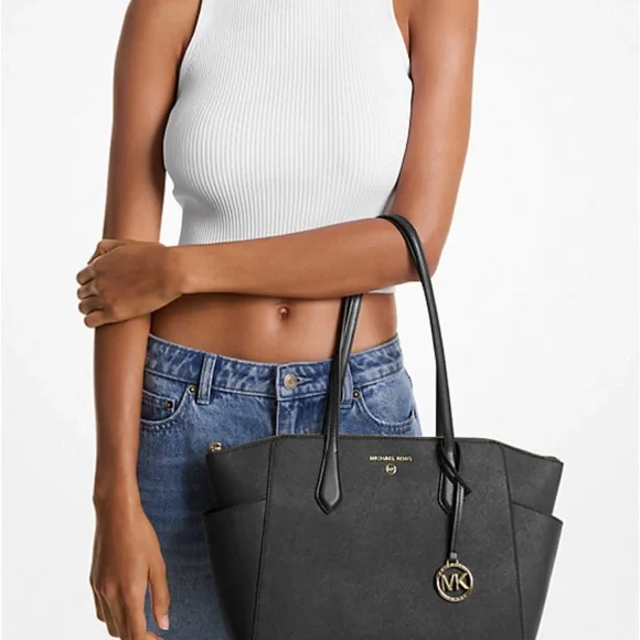 Michael Kors Green Tote with Gold Details